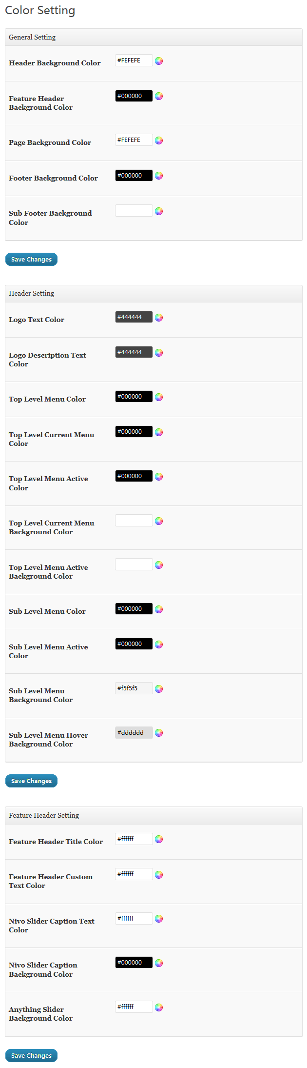 Color Options